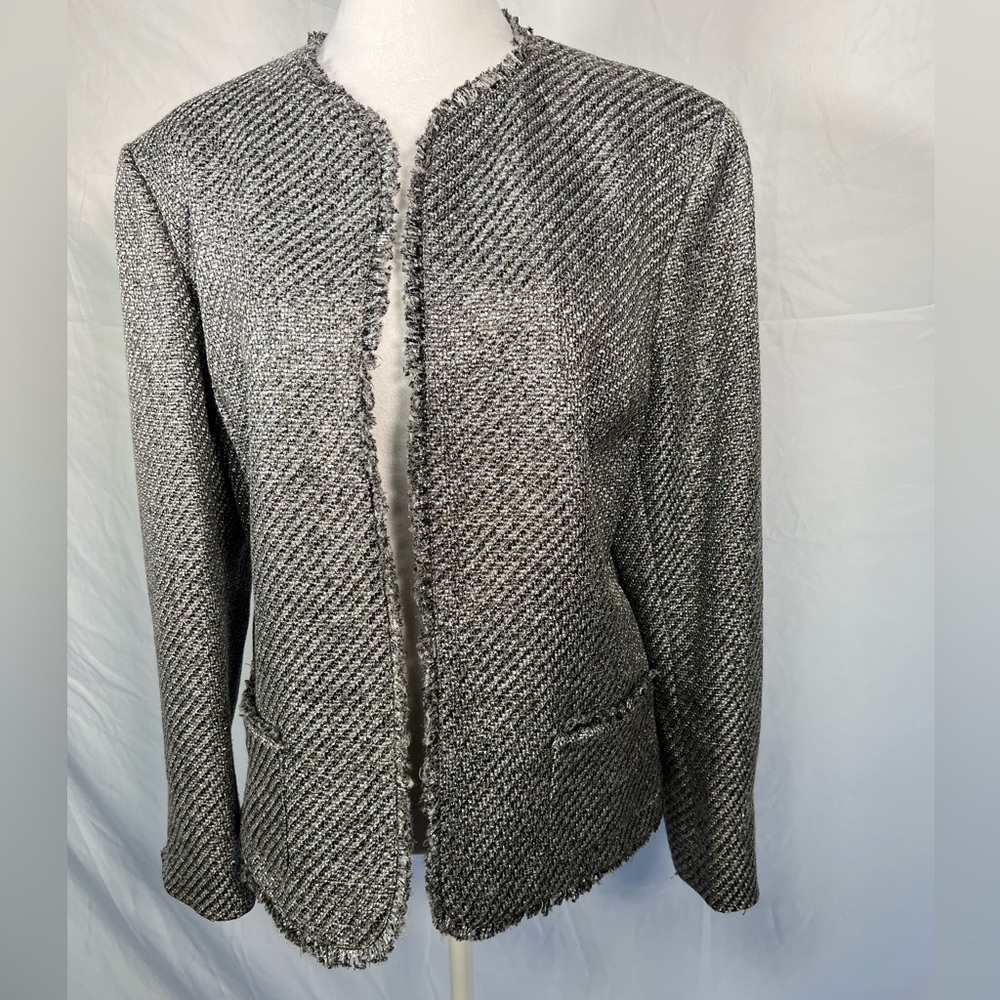 Jones New York silver thread jacket - Picture 2 of 10